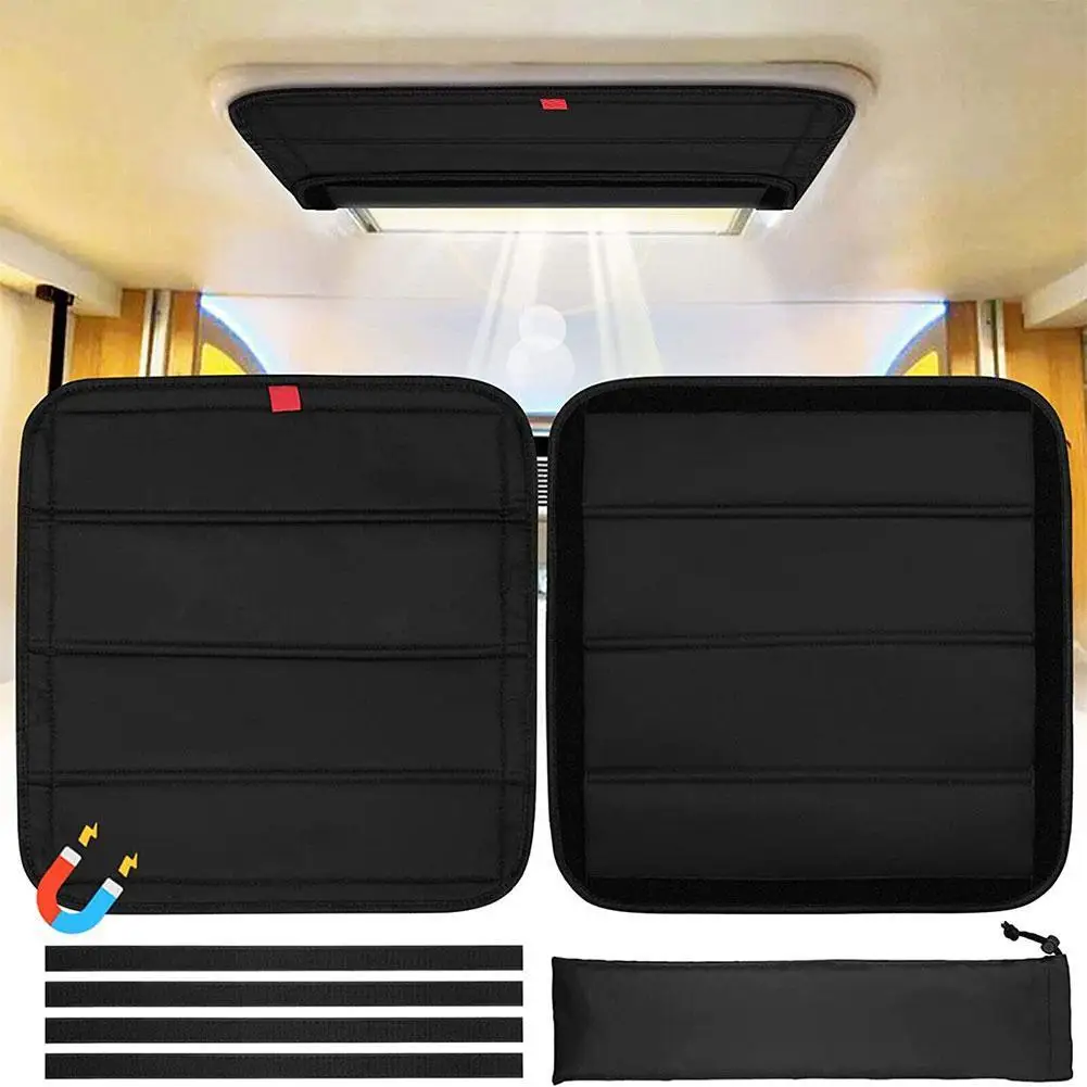 RV Sunroof Sunshades Curtain RV Vents Skylight Insulation Cover Waterproof UV Protection Camper Window Sunshade Covers