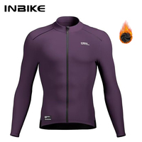 INBIKE Winter Cycling Clothing for Men Thermal Bike Jersey Long Sleeve Shirt Windproof Quick Dry Road Mountain Bicycle Clothing
