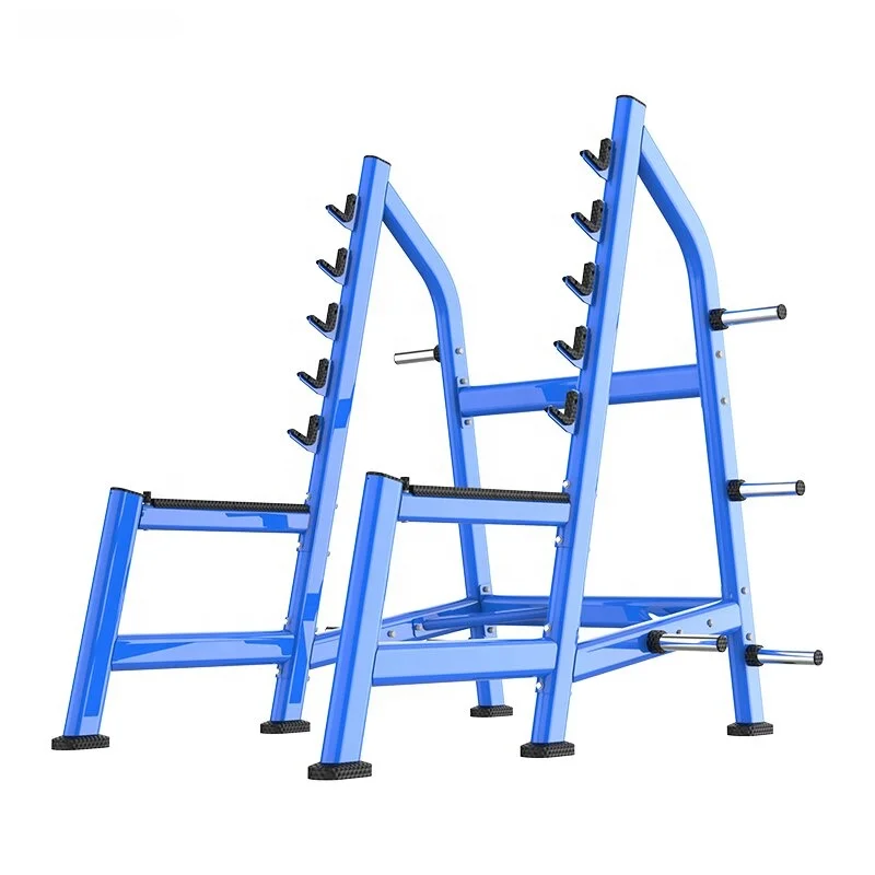 

Adjustable Elliptical Tube Squat Rack Height-Adjustable J-Hooks for Weight Training