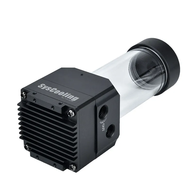 Syscooling SC-91XD water pump for water cooling MAX flow rate 1200L/H pump head 8meter DC12V G1/4 thread pump with water tank