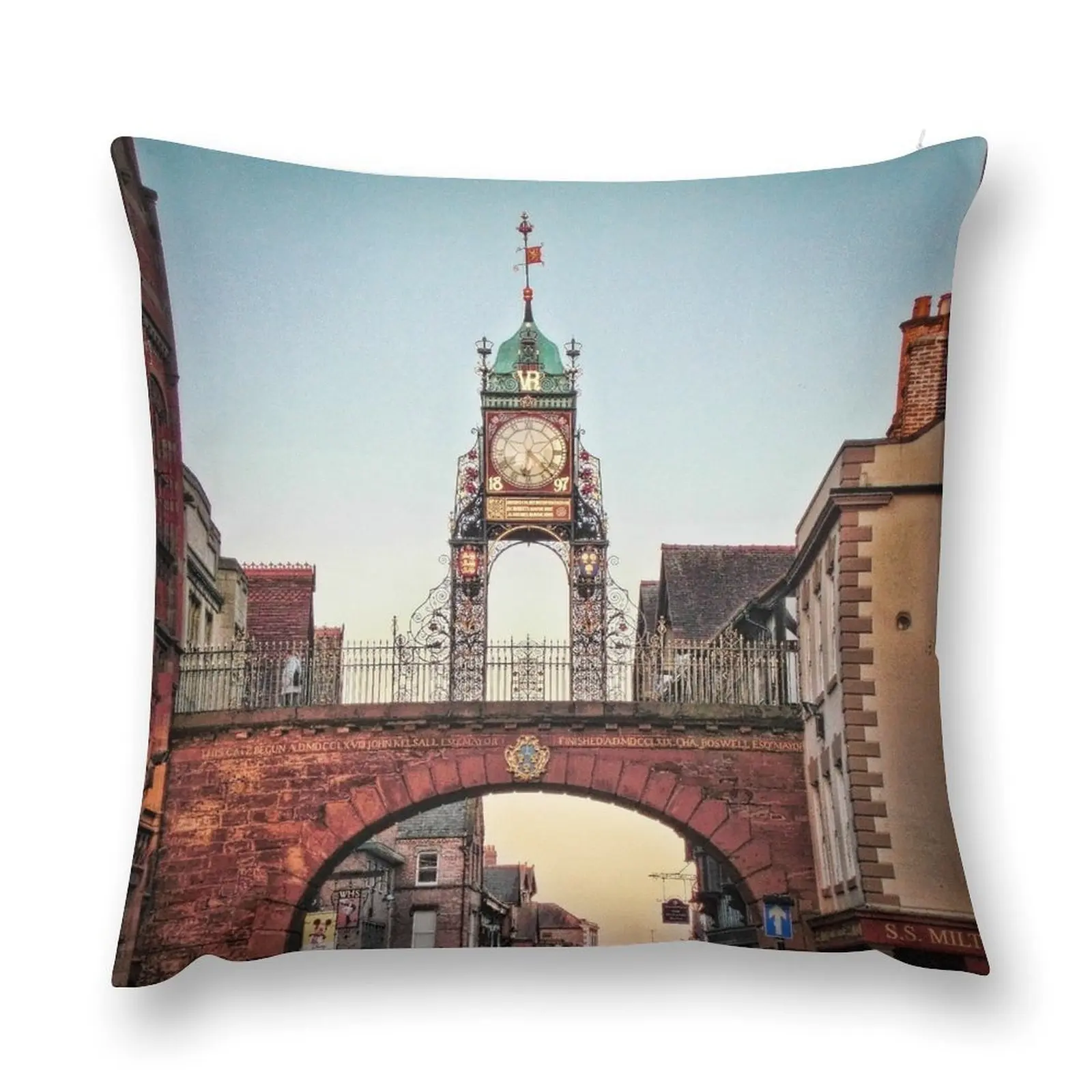 

Eastgate Clock Throw Pillow pillow cover luxury christmas supplies Covers For Sofas pillow