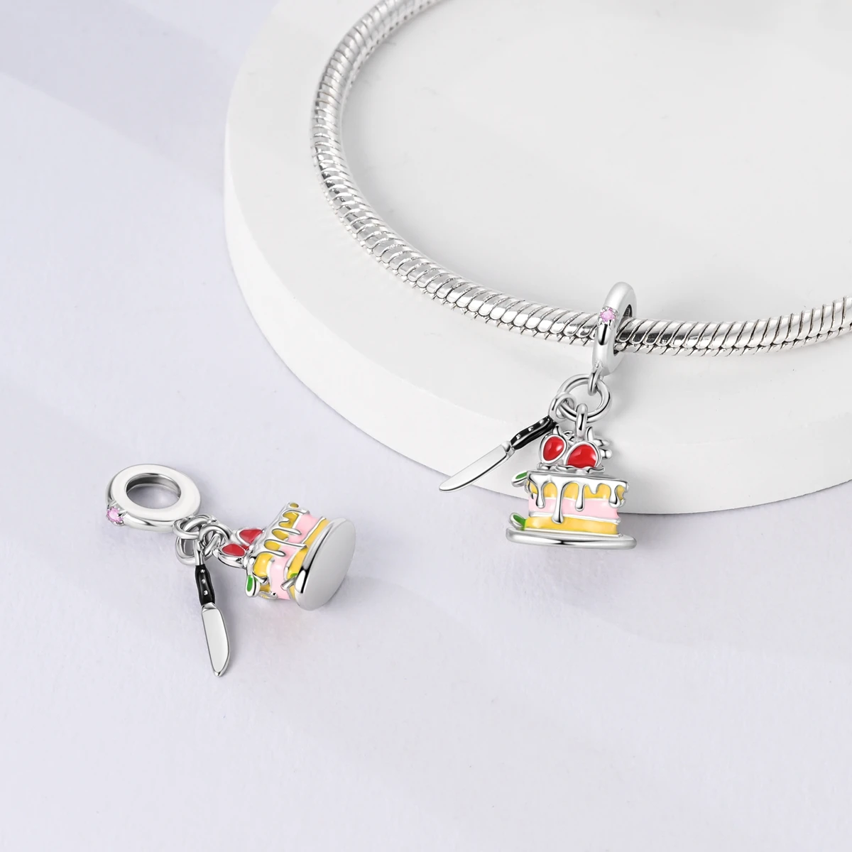 Silver Plated Charms Beads Fit Original Bracelet Pendants Making For Woman Jewelry
