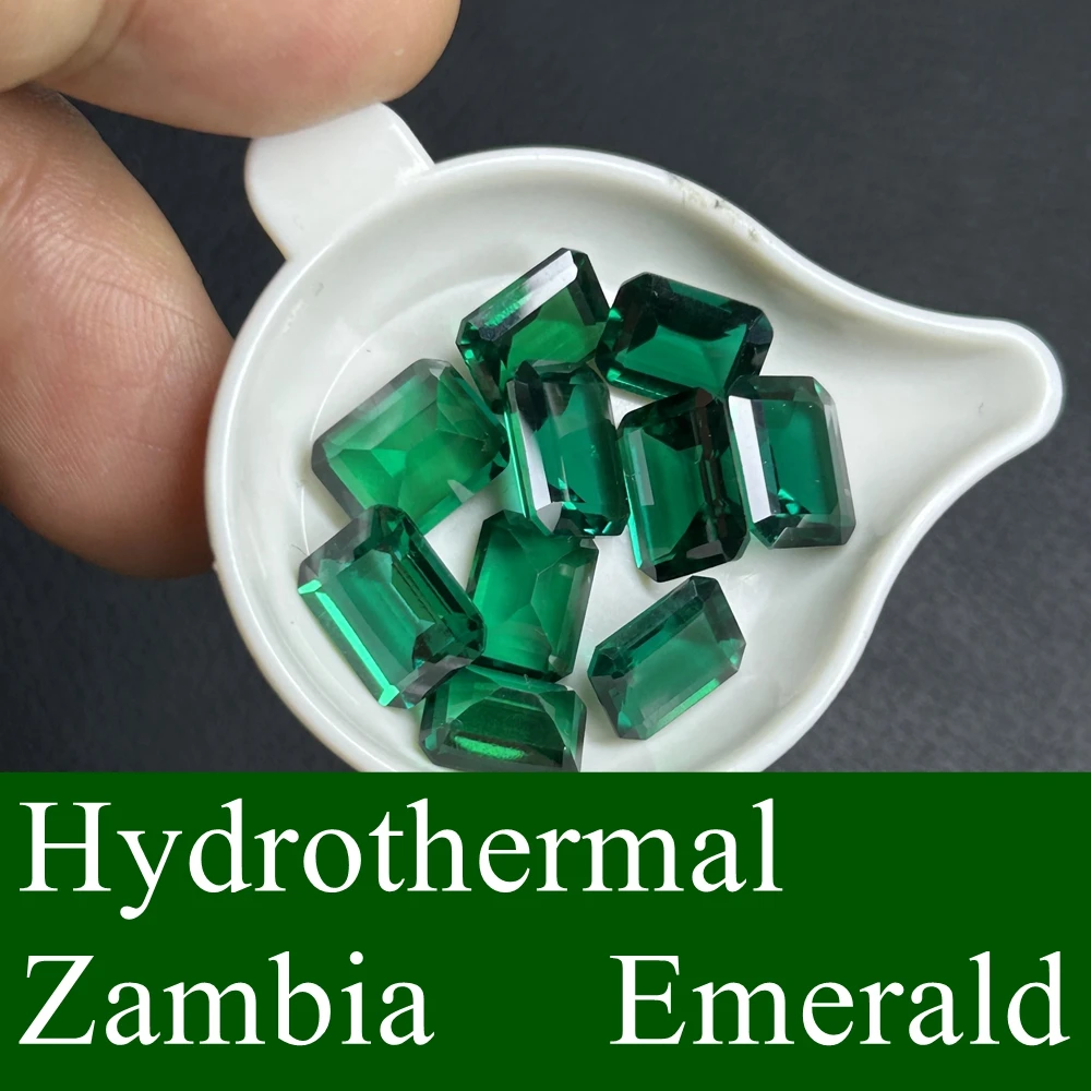 Meisidian  0.2-6 Carat Lab Grown Zambia Color Green Octagon Emerald