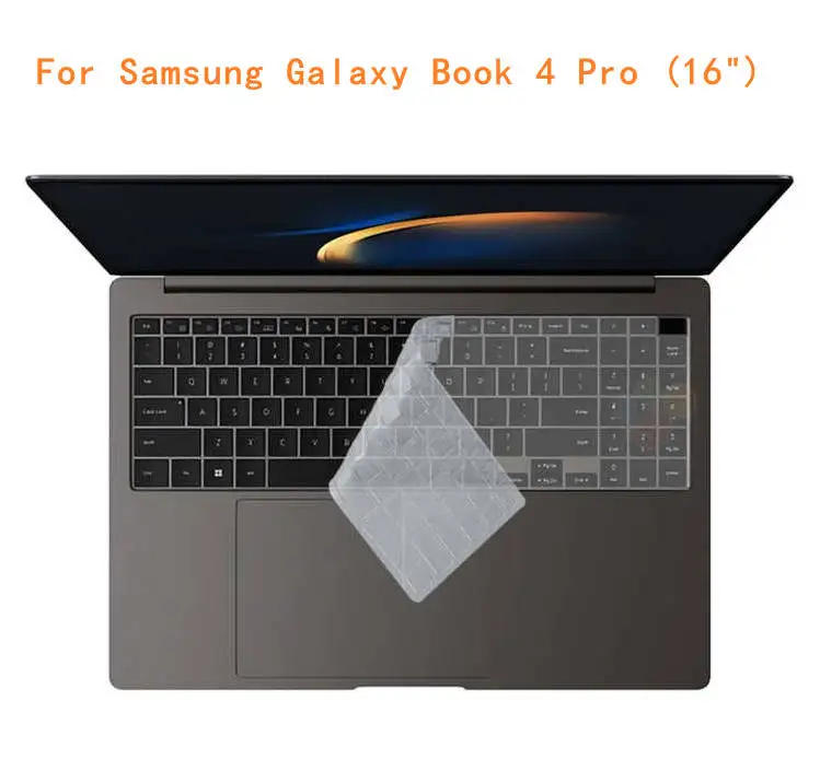 Силиконовый чехол для клавиатуры ноутбука Samsung Galaxy Book 4 Pro 14 15 16 2024 / Samsung Galaxy Book4 Pro Edge Ultra 16 15