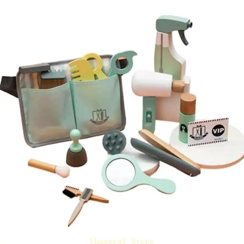 E7CE Simulazione del giocattolo per il trucco per parrucchiere Fingta giocare giocattolo set bellezza cosmetica per W/