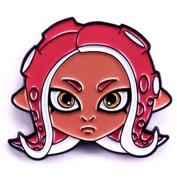 Splatoons Agent 8 Octoling Enamel Pin Shooting Game Kawaii Characters Badge Backpack Decoration