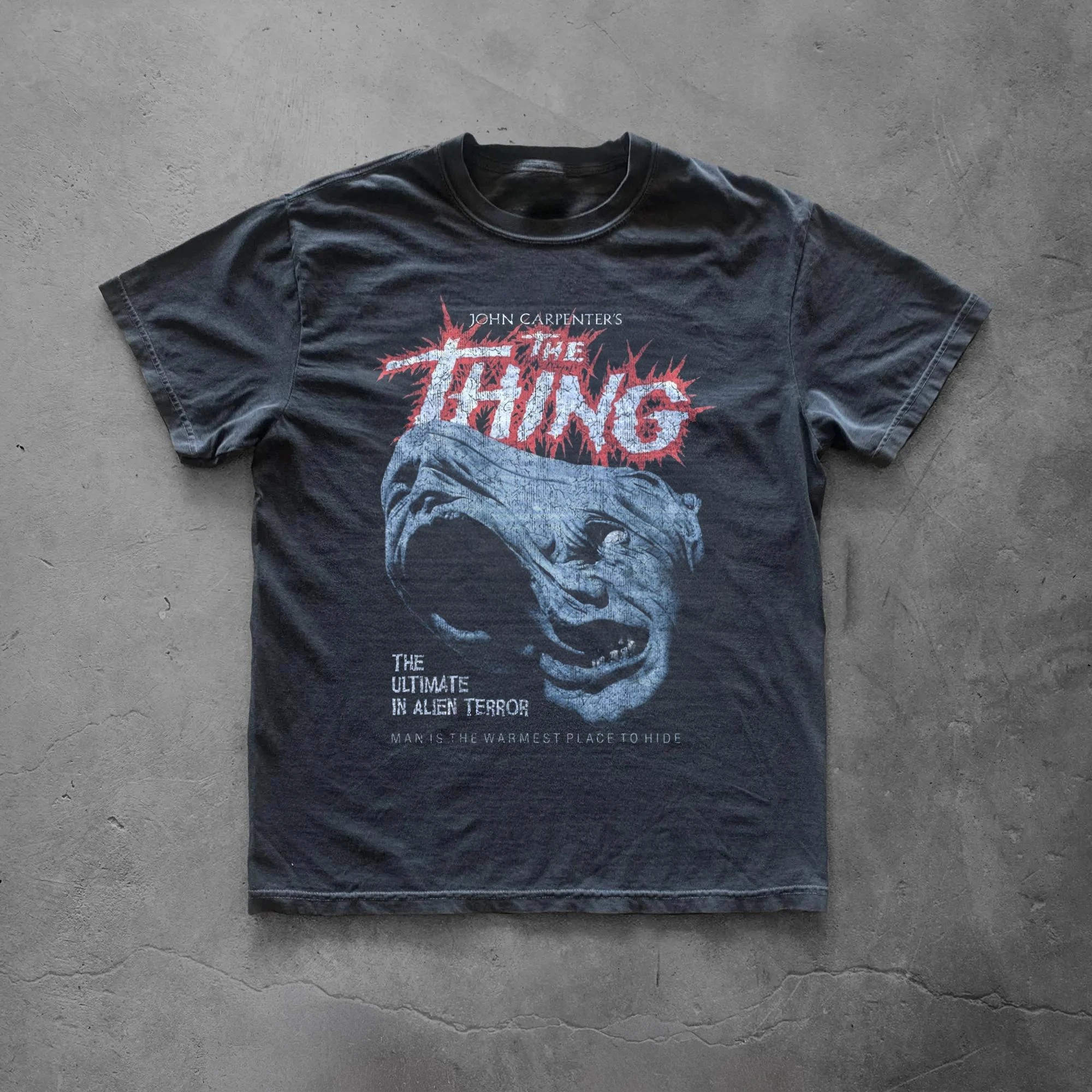 Summer Women's Vintage The Thing T-shirt  Streetwear Oversized Loose Casual Short Sleeve Suitable for All Seasons