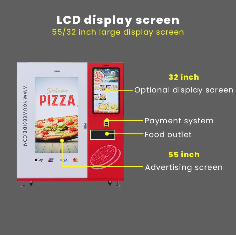 YG Automat The Food Making Vending Machines Distributeur Pizza Hot Food Fully Automatic Pizza Vending Machine Self-service