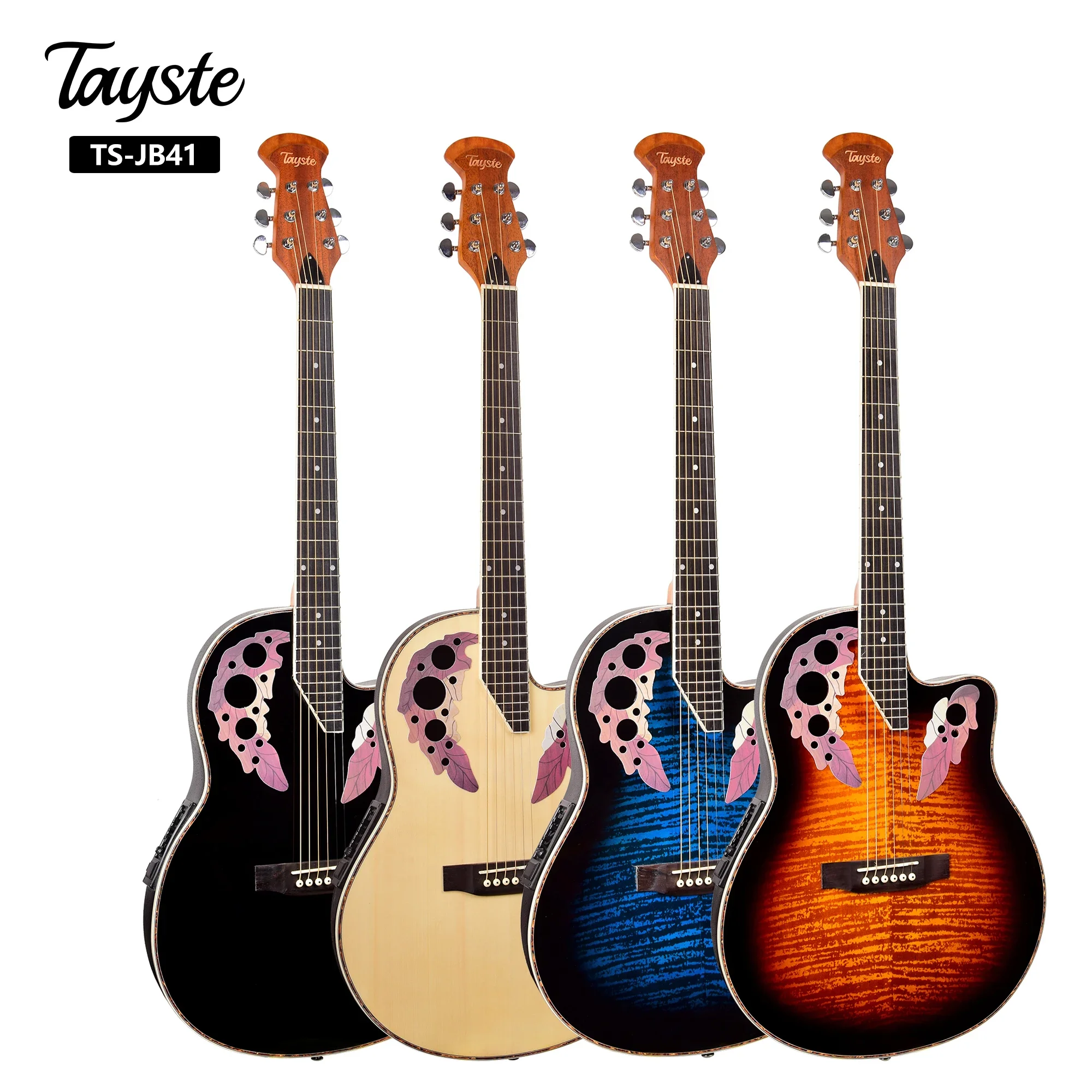 Tayste 41 "ovation strumenti musicali chitarre acustiche elettriche pickup integrato EQ-7545R made in China