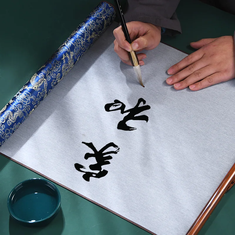 Water Writing Cloth Chinese Calligraphy Painting Supplies Thickened Scroll Rice Character Grid for Beginner Brush Calligraphy