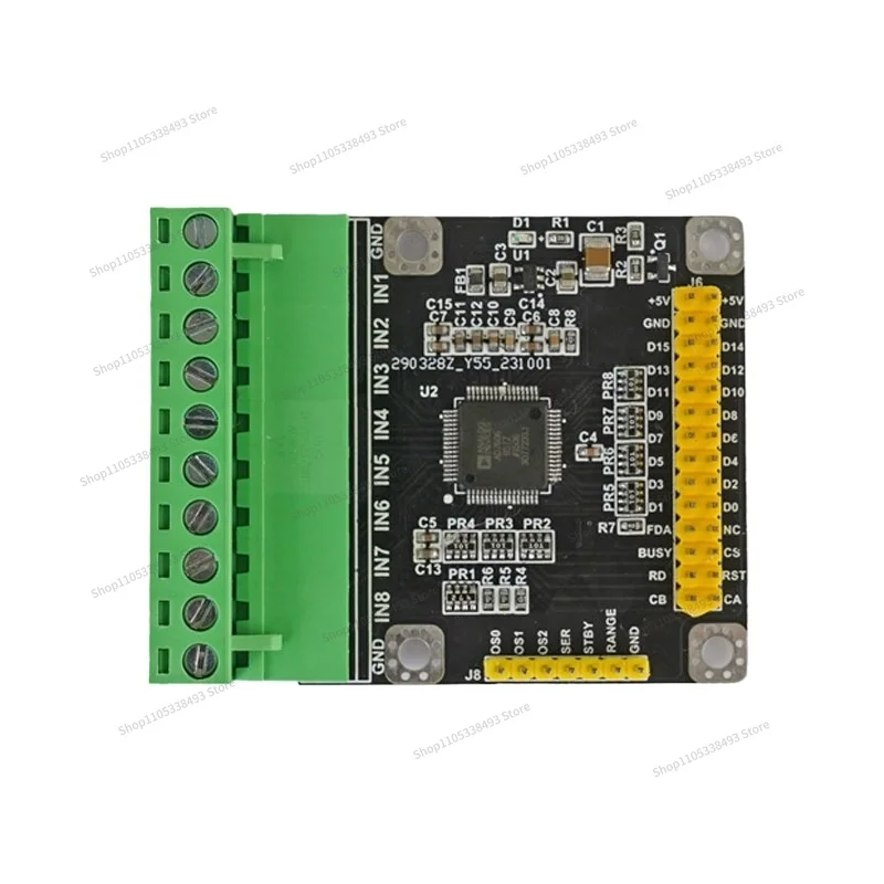 For AD7606 Module Multi-channel 8-channel 16-bit ADC Data Collection Module, Synchronous Sampling Rate 200K Single and Bipolar