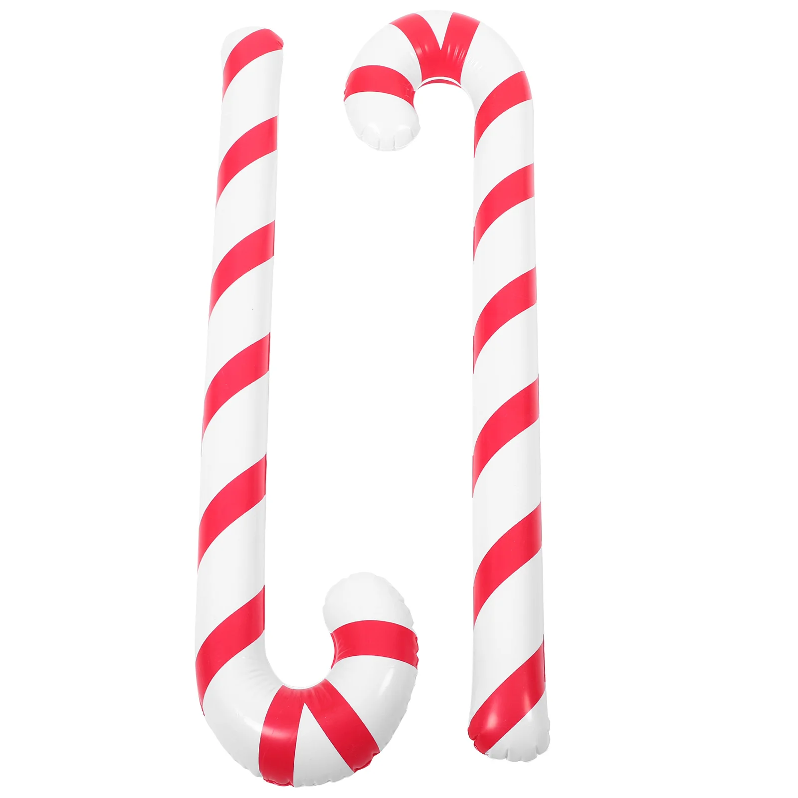 

2Pcs Christmas Candy Cane Foil Balloons Reusable Inflatable Cane Balloon for Holiday Party Ceremony Celebration Decoration Set