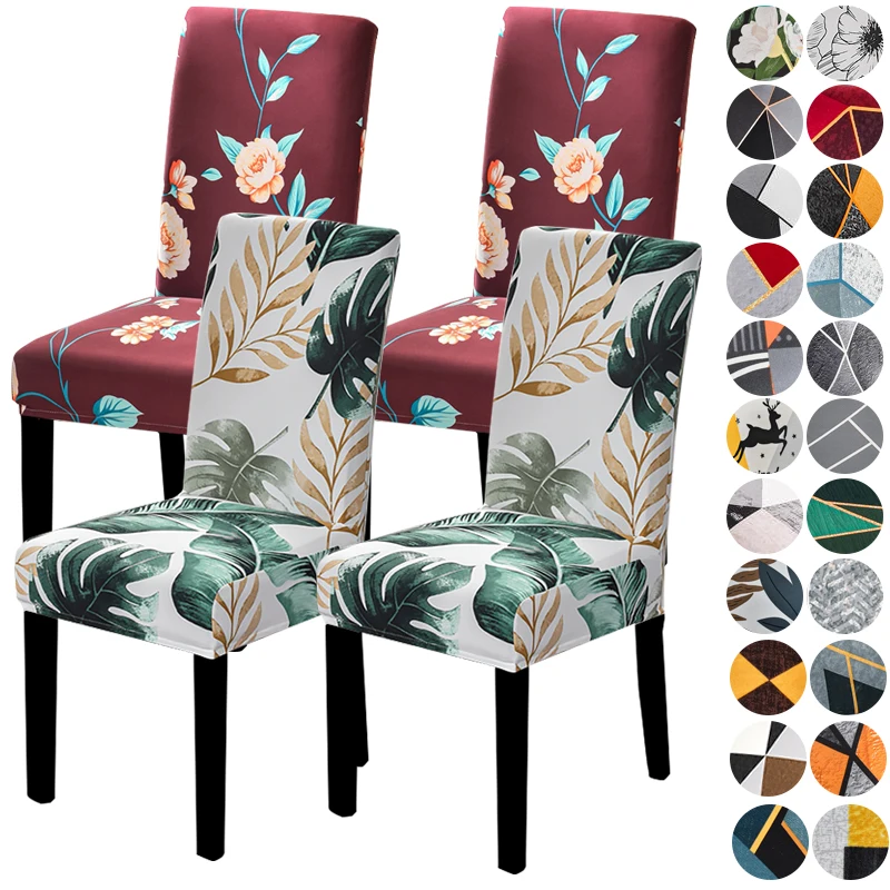 Esszimmerstuhlbezüge Stretch Parsons Stuhlhussen Abnehmbare waschbare Stuhlschutzhülle für Küche, Hotel, Büro