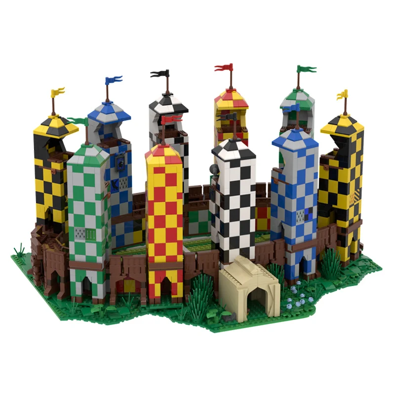 

Magical Movie Model MOC Building Bricks Classic Sports Pitch Diorama Modular Technology Gifts Holiday Assemble Children Toy Suit