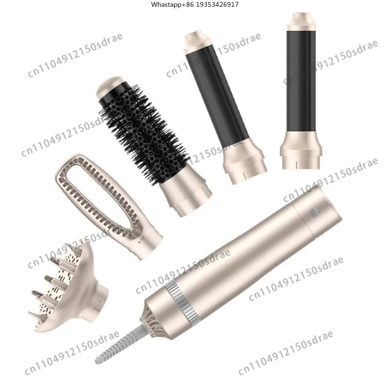New Multifunctional 5-in-1 hot air comb, suitable for automatic hair suction, curly hair, high-power hair straightener,
