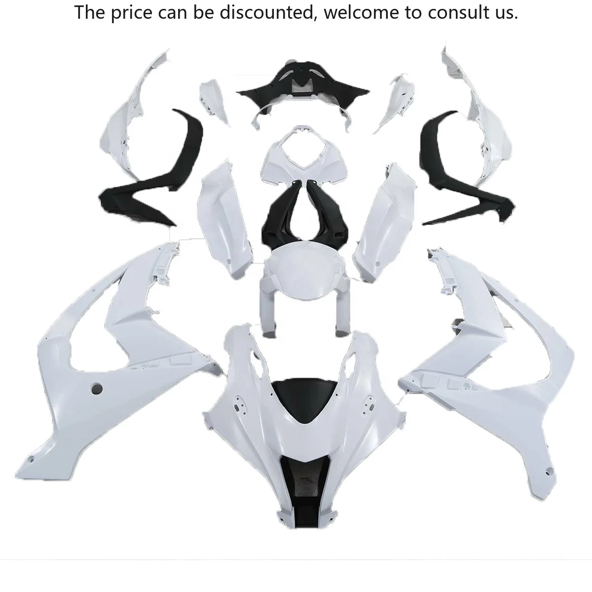 

Motorcycle Unpainted White Injection Fairing Bodywork Kit For Kawasaki ZX-10R ZX10R 2016 2017 2018 2019