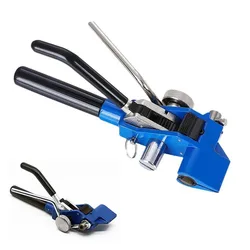 Self-Locking Stainless Steel Tie Pliers Clamp Strapping Gun Steel Tie Tightener Tie Cutter Tie Gun Bundling Tool Pliers