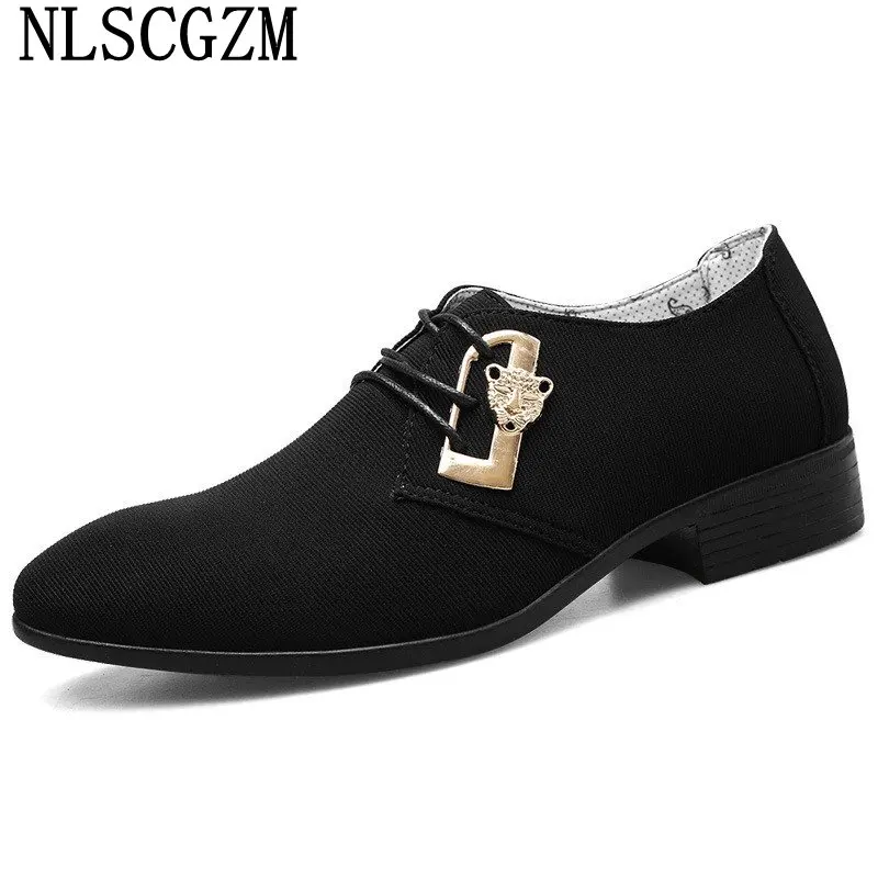 Luxury Brand Classic Oxford Shoes For Men Breather Canvas Shoes Men Formal Wedding Mens Dress Shoes Herren Schuhe Sepatu Pria