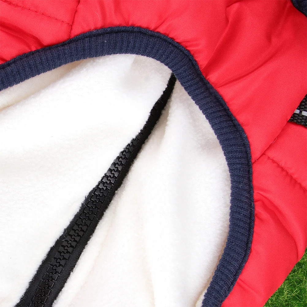 

2Xl Red Cotton Dog Vest Warm Winter Pet Clothes for Small Dogs Outdoor Walking Jogging Photo Session Fashionable Pet Waistcoat