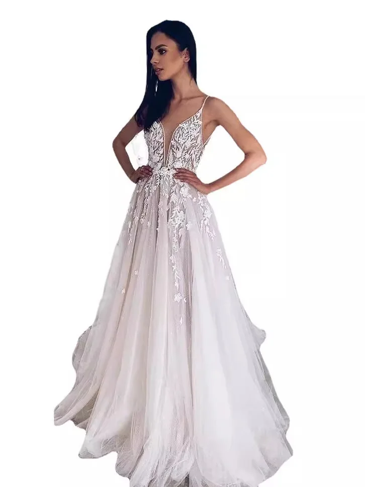 Abito da sera da sposa Dr New 2025 Produzione cinese leggera a vita media Collezione estiva da donna Faion Premium Quali