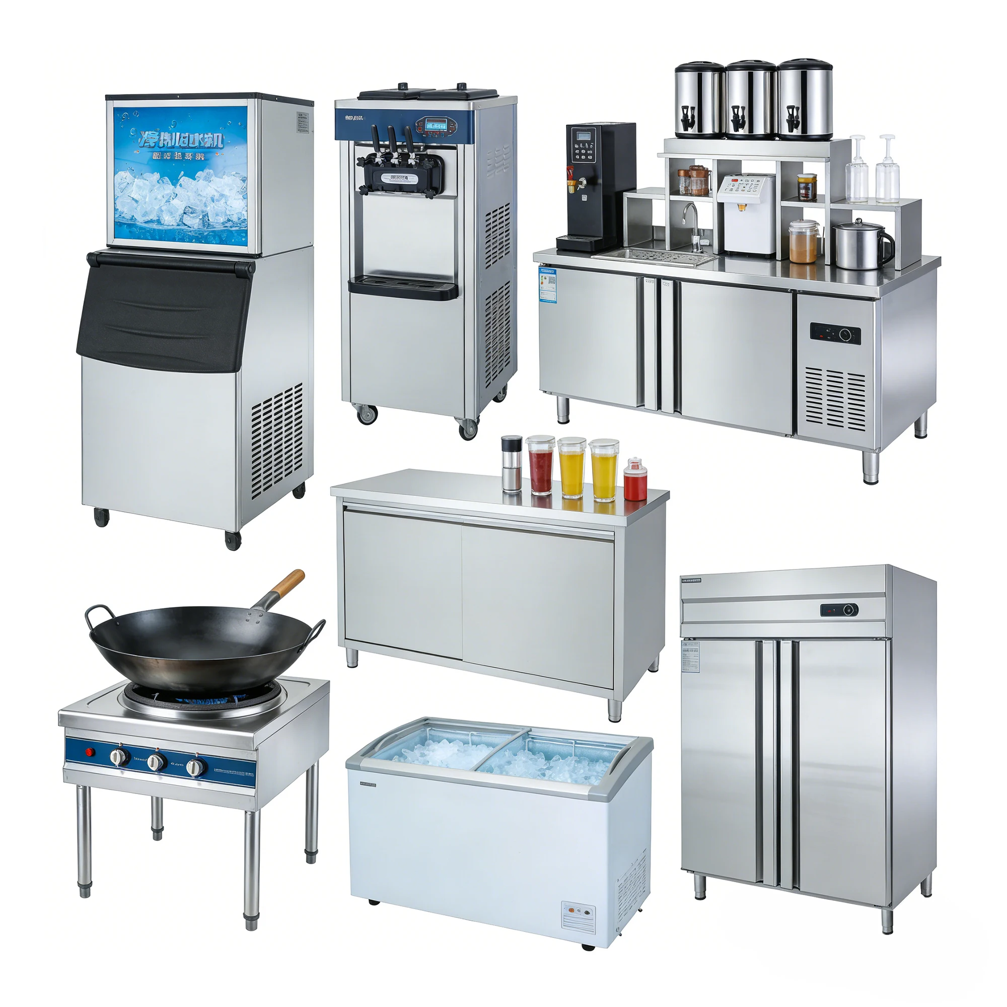 One Stop Solutions Stainless Steel Commercial Kitchen Equipment Customized Size Modern Design For Restaurants
