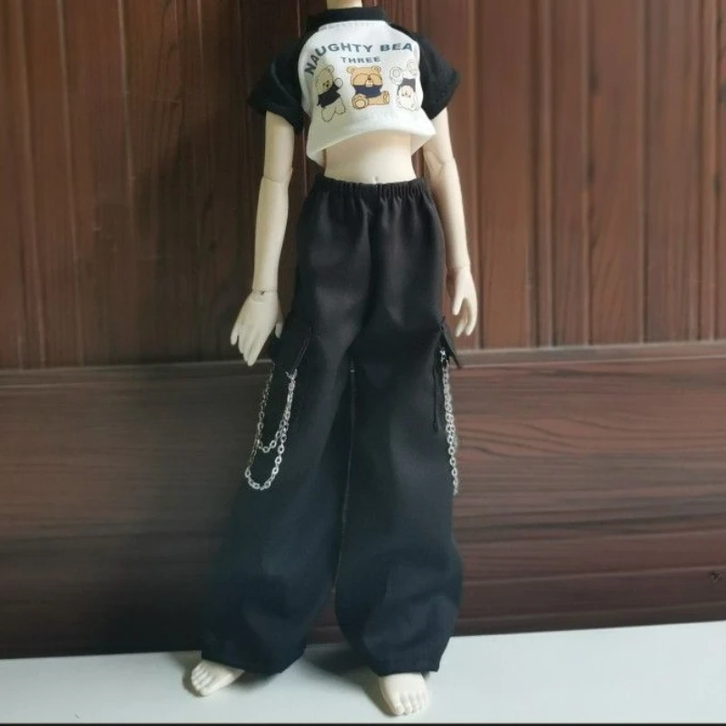 

60/45/30 см модная кукольная одежда 1/3 1/4 1/6 Bjd аксессуары для кукол длинные штаны костюм с короткими рукавами, без куклы