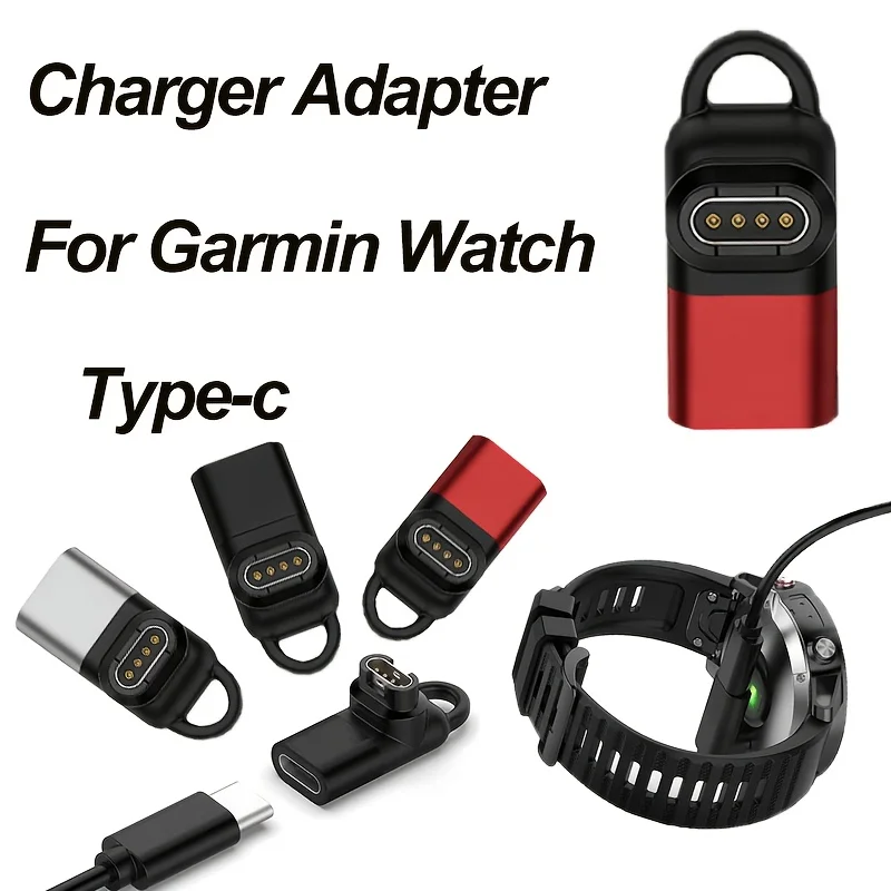 Type-C Charger Adapter for Garmin Smartwatch Quatix 5/7/7pro,Move 3/3S,Forerunner 45/45S/158/165/245,Fenix 8/7/6/6X Pro Solar