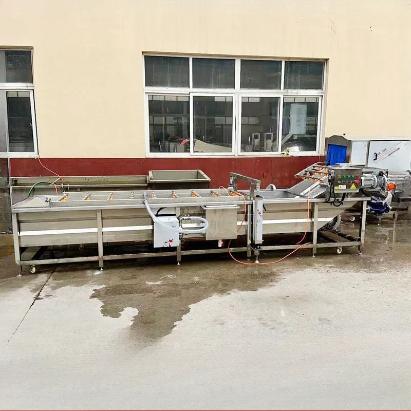 Easy-to-clean continuous cabbage cleaning machine spinach cleaning equipment commercial fruit bubble cleaning machine