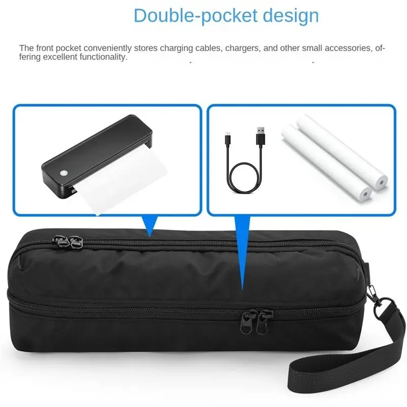 Portable Printer Carrying Case For Phomemo D30/M08F A4 Thermal Printers Travel Storage Bag Pouch Top-Rated