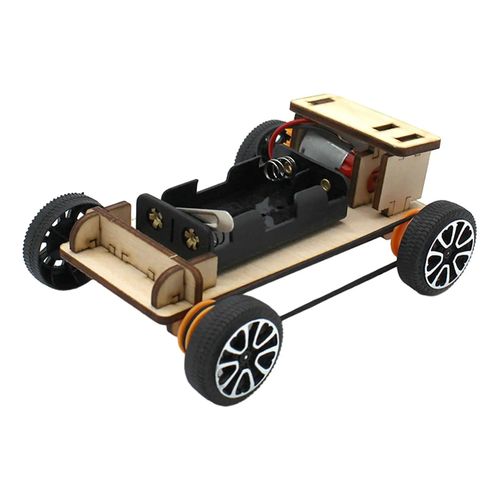 DIY Four Wheel Drive Car Model Kit Wood Ornament Hobbies Gifts Crafts Easy Use Children Educational Projects Education Toy