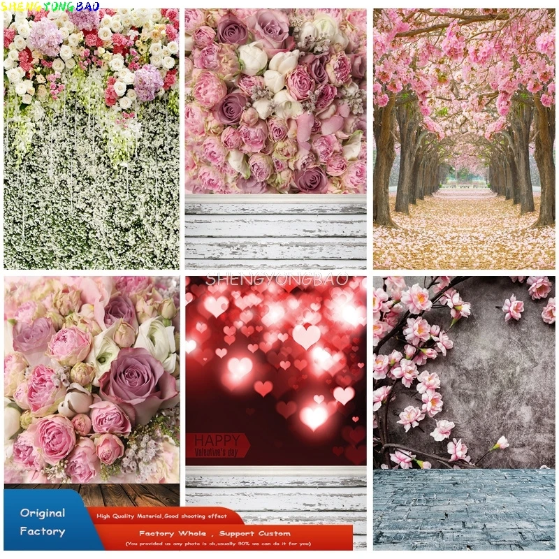 Fotografi Wedding - Bela Rose Flower Wall Photographic Background,
