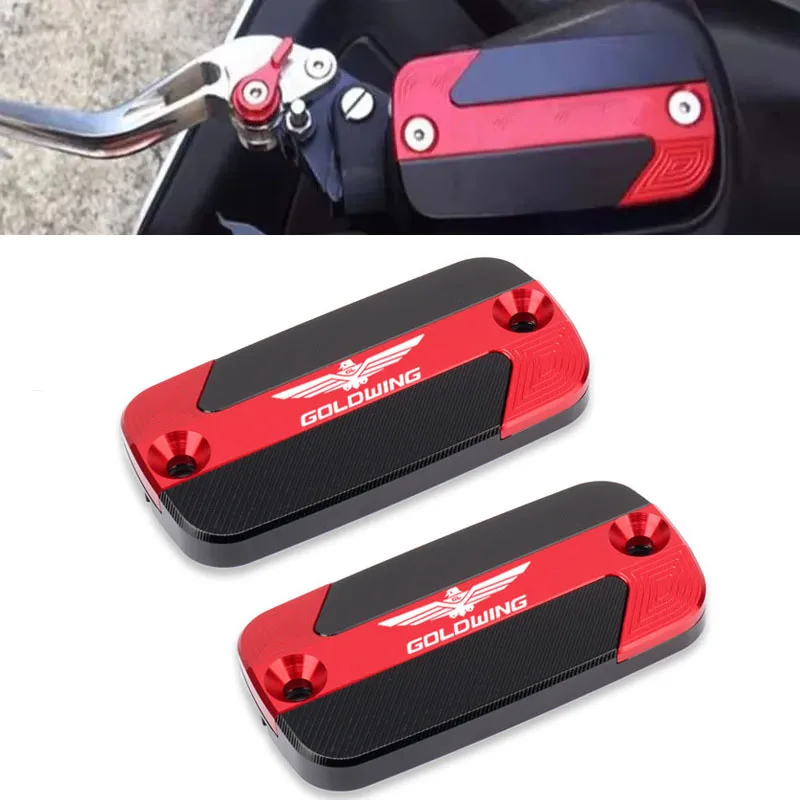 Para Honda GOLDWING 1800 Goldwing 1800 1500 GL1800 motocicleta CNC depósito de líquido de frenos delantero tapa de taza de aceite cubierta de cilindro maestro