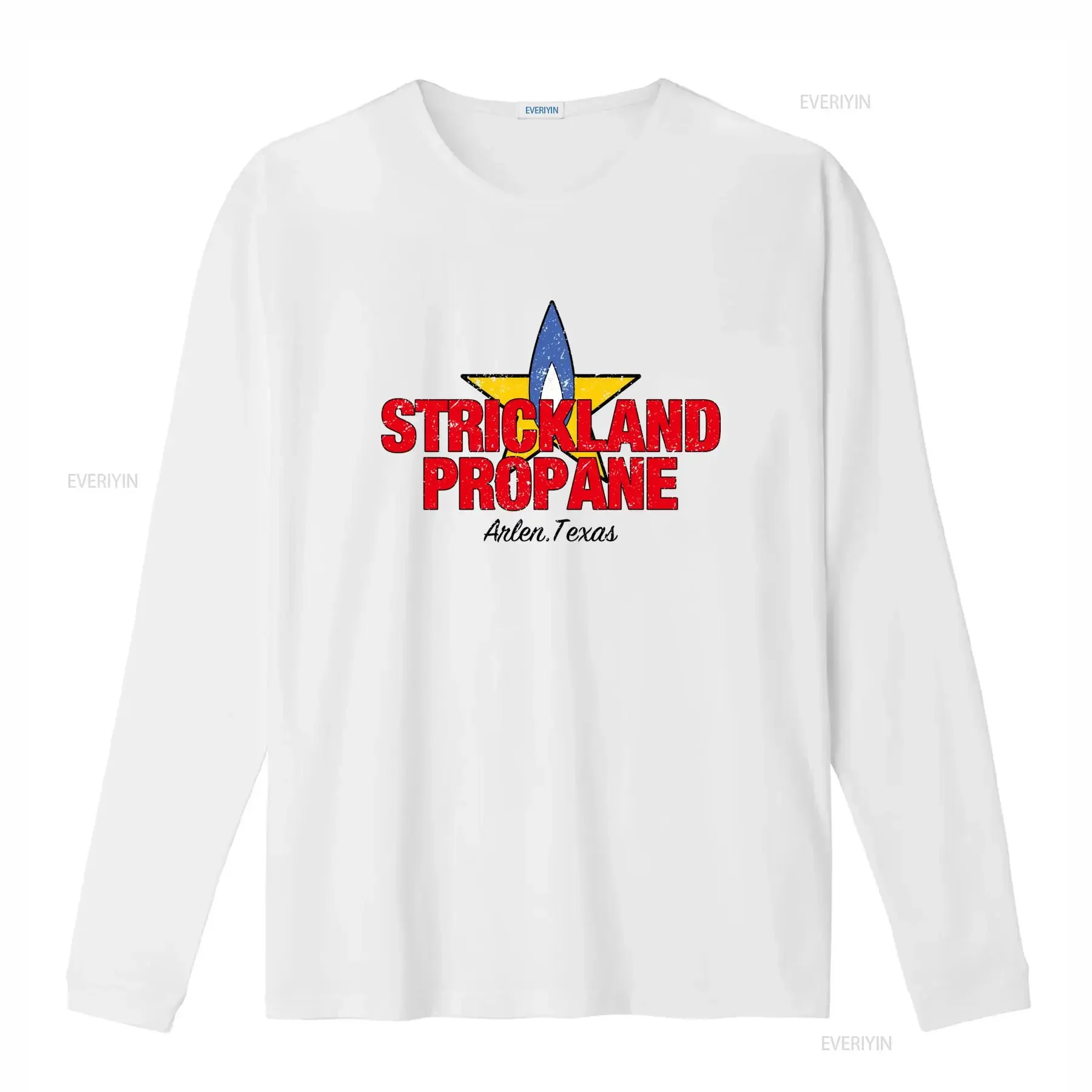 Strickland Propane Vintage Men's T Shirt Retro 1997 Design with Bold Typography and Star Motif vintage Washed Stretched