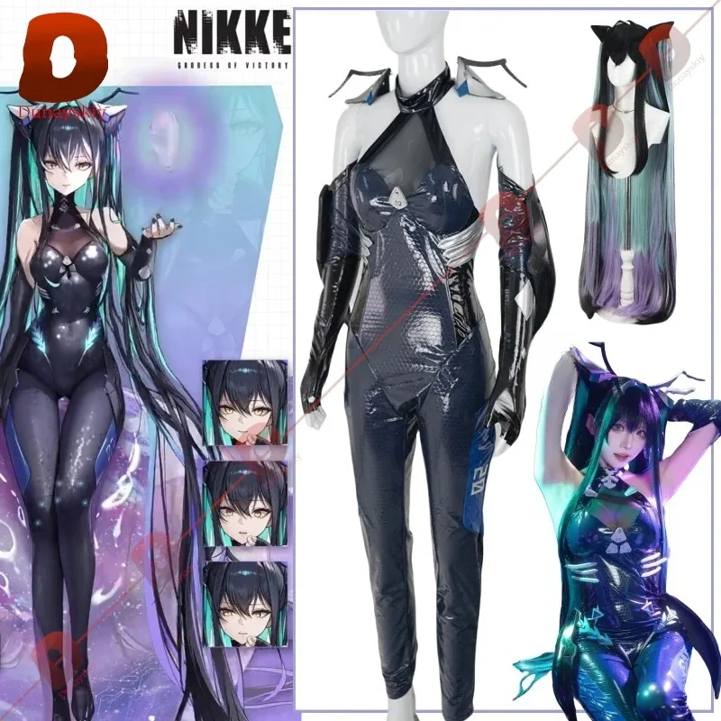 

NIKKE The Goddess of Victory Mermaid Cosplay Costume Women SSR Mermaid Combat Costume Wig Halloween Women Party Dress Outfit