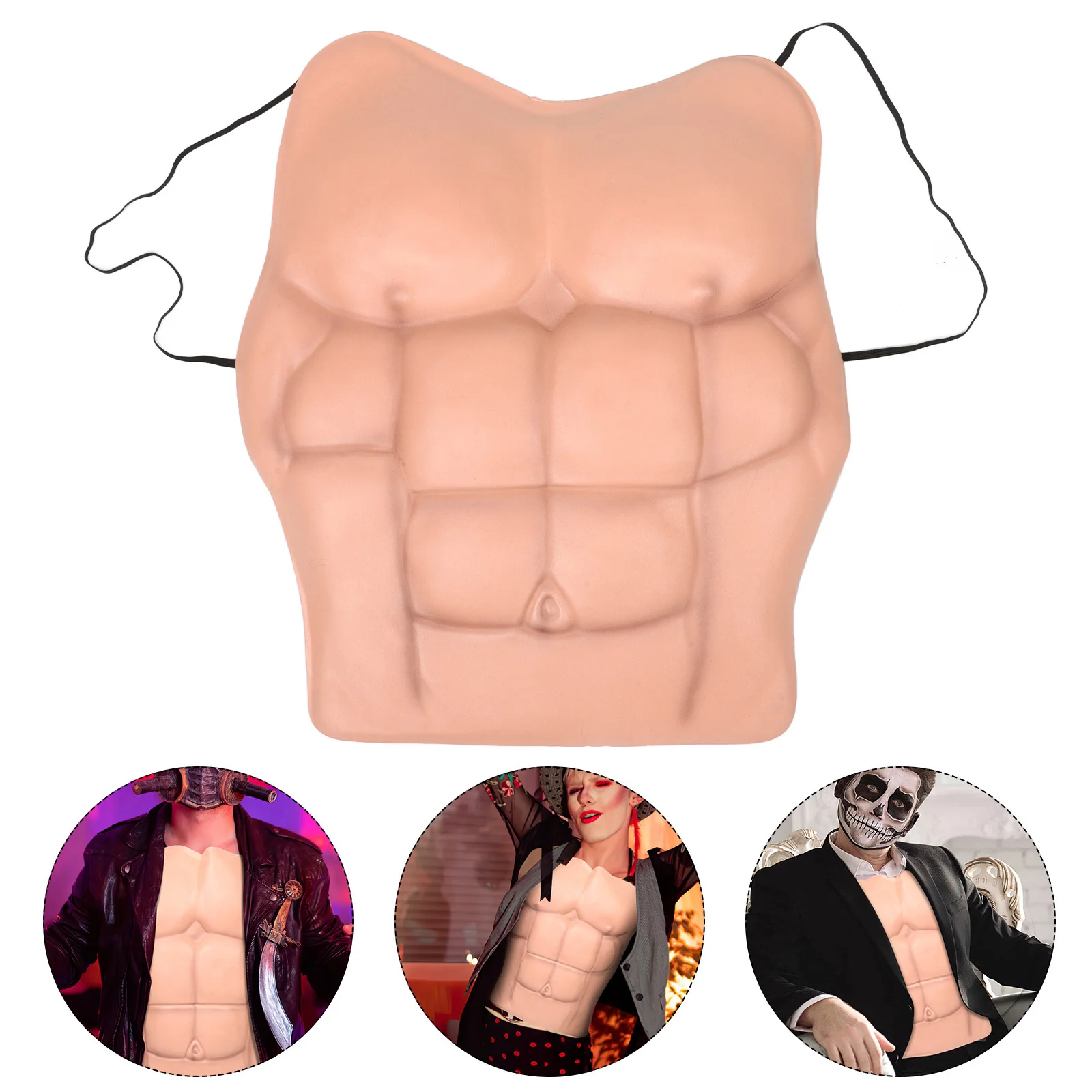 

Fake Chest For Men With Abs Eva Realistic Muscle Bodysuit Lightweight Durable Halloween Cosplay Party Suit Mens Artificial