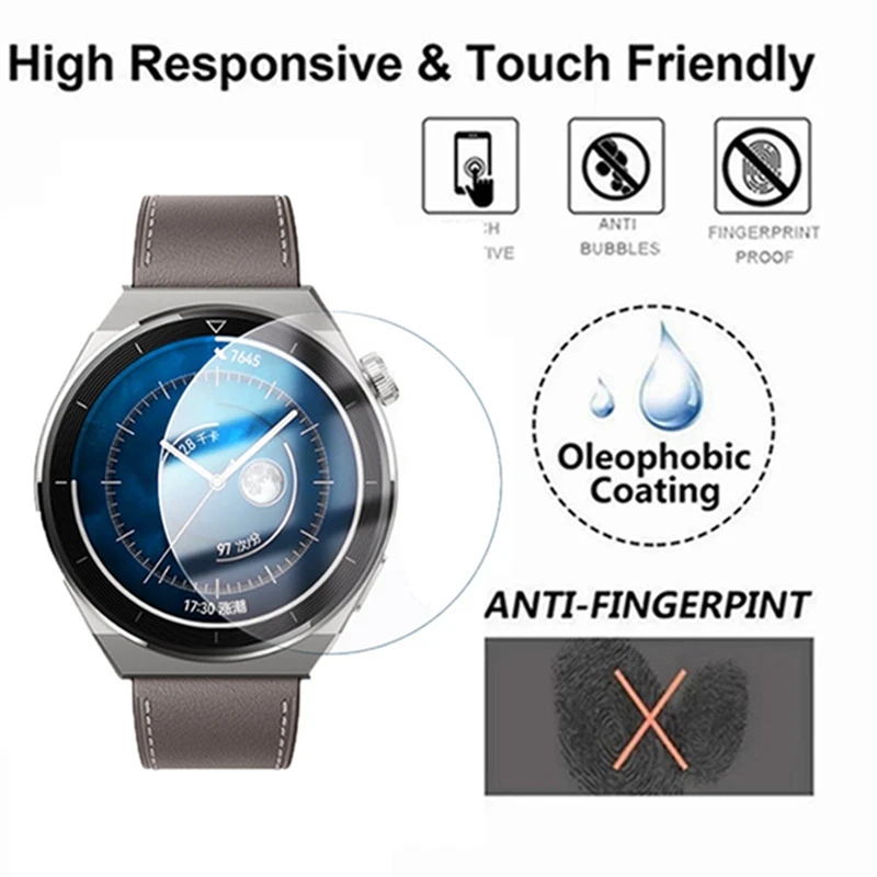 Tempered Glass For Huawei Watch GT3Pro 43mm 46mm Screen Protector Explosion-Proof Film For Huawei GT GT2 GT2Pro GT2E Protector