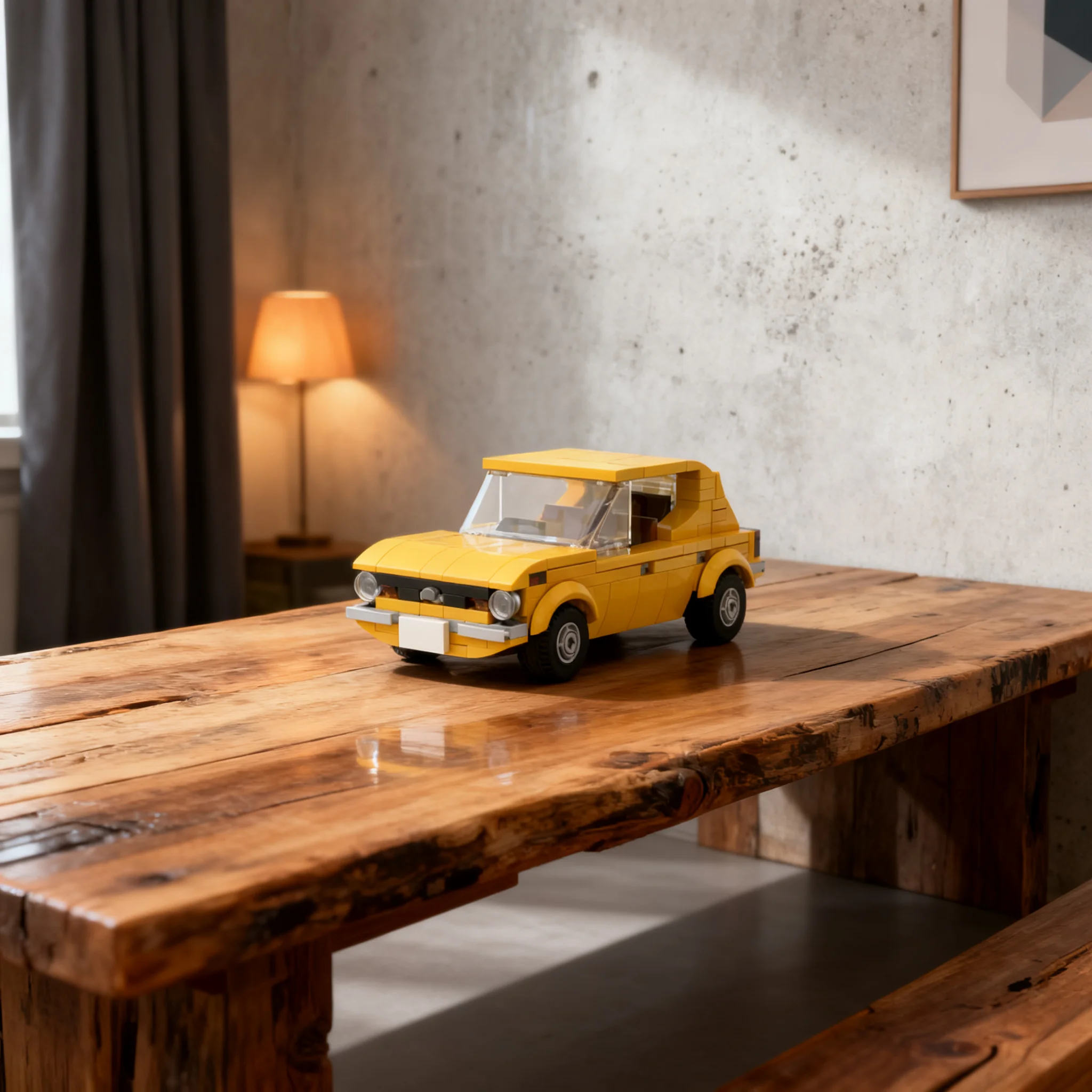 282pcs MOC city Champions 1973 Datsun Cherry 100A (E10) Model Christmas Gift DIY Home Decor Collectible Living Room Decoration