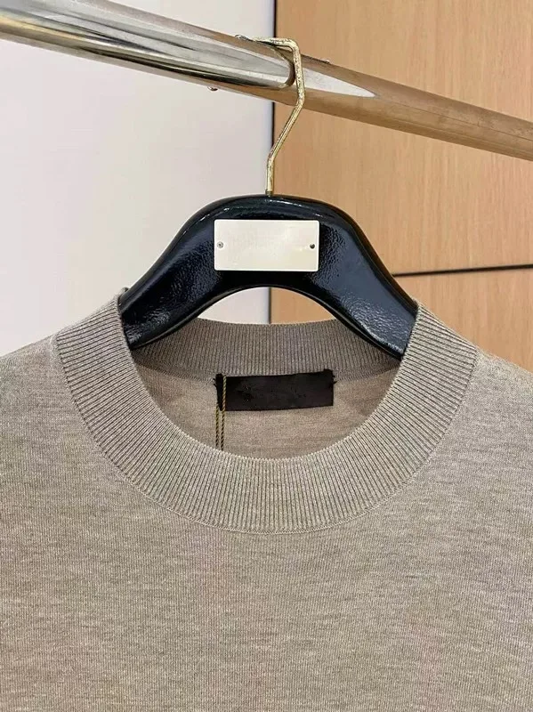 イタリアン スレ 高級メンズ カメレセーター ラウンドネック ロング丈 シンプル カジュアル 春秋 ファッション メンズ ニットウェア