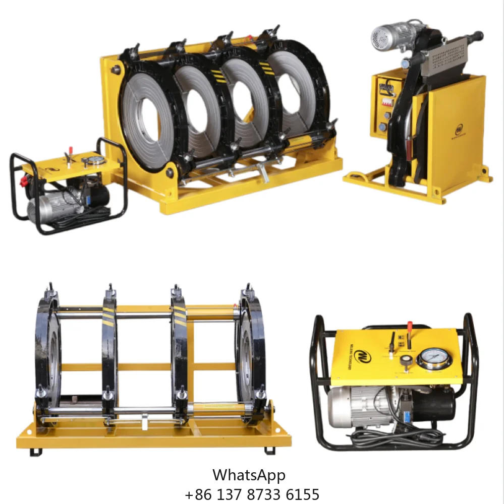 New Large Diameter 200-400mm Hydraulic Butt Fusion Welder CE ISO Certified 7KW HDPE/PPR/PVDF Water Main Pipeline Jointing