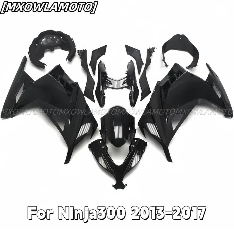 Motocycle Abs Fairing Kit for 2013-2017 14 15 16 EX300R Ninja 300 Glossy Black Panel