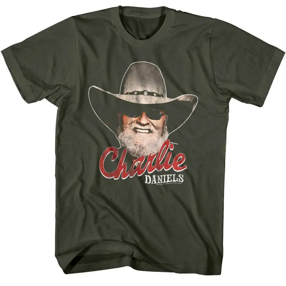 Charlie Daniels Bearded Cowboy Men's T Shirt