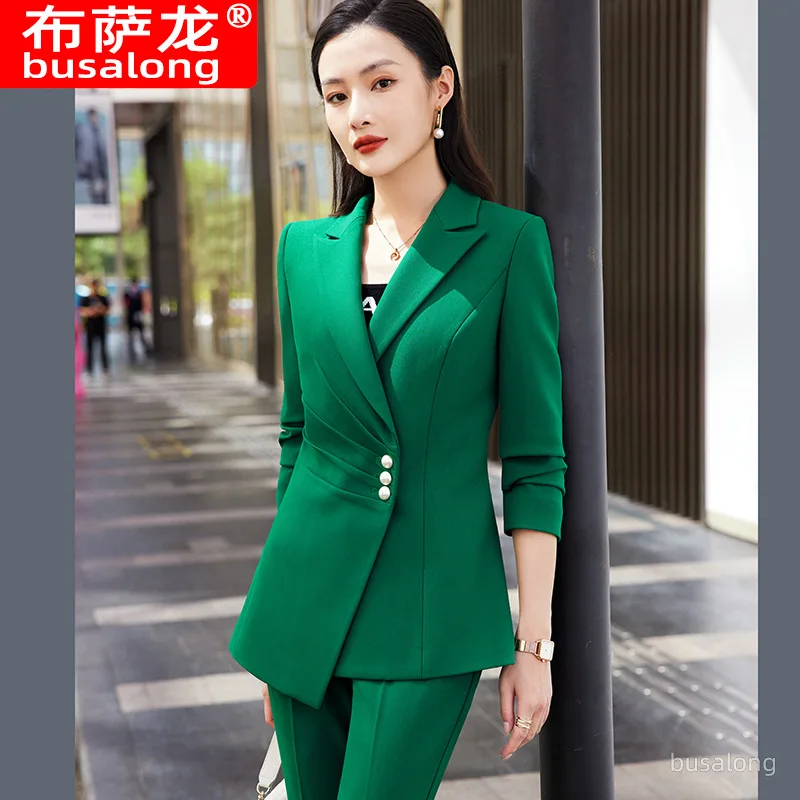 Suit Jacket Female Host Formal Wear General Manager Business Suit Casual Business Attire Capable Temperament Socialite Women's C