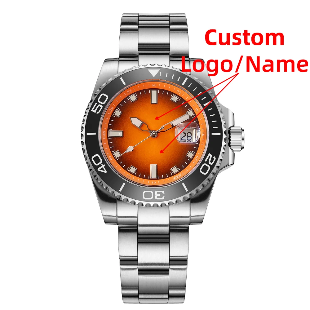 

ADDIESDIVE Custom Watch Men AD2089 Luminous Luxury Quartz Watch 200m Waterproof 316L Stainless Steel Calendar 41mm Wristwatch