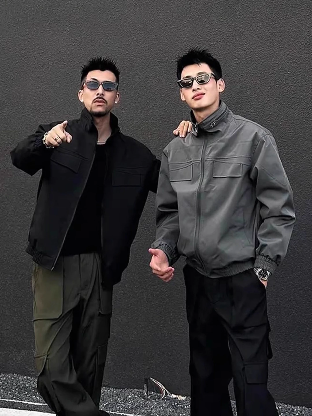 

American Ranger Stand Collar Jaet Men's Outdoor Hard Man Sle Workwear ort Baseball Coat Autumn Season Youth Faion