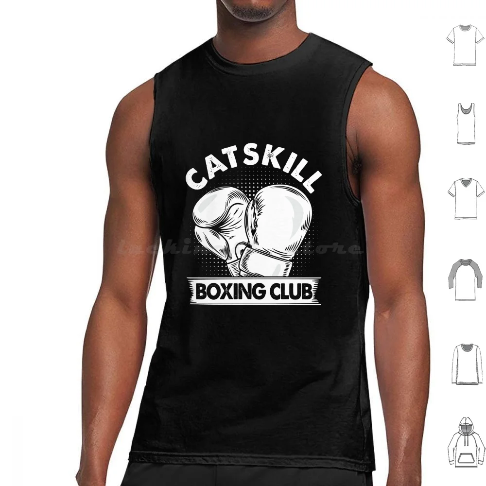 Catskill Boxing Club Funny Boxing Tank Tops Print Cotton Boxing Funny Boxing Boxing Club Boxer Boxing Gloves Catskill