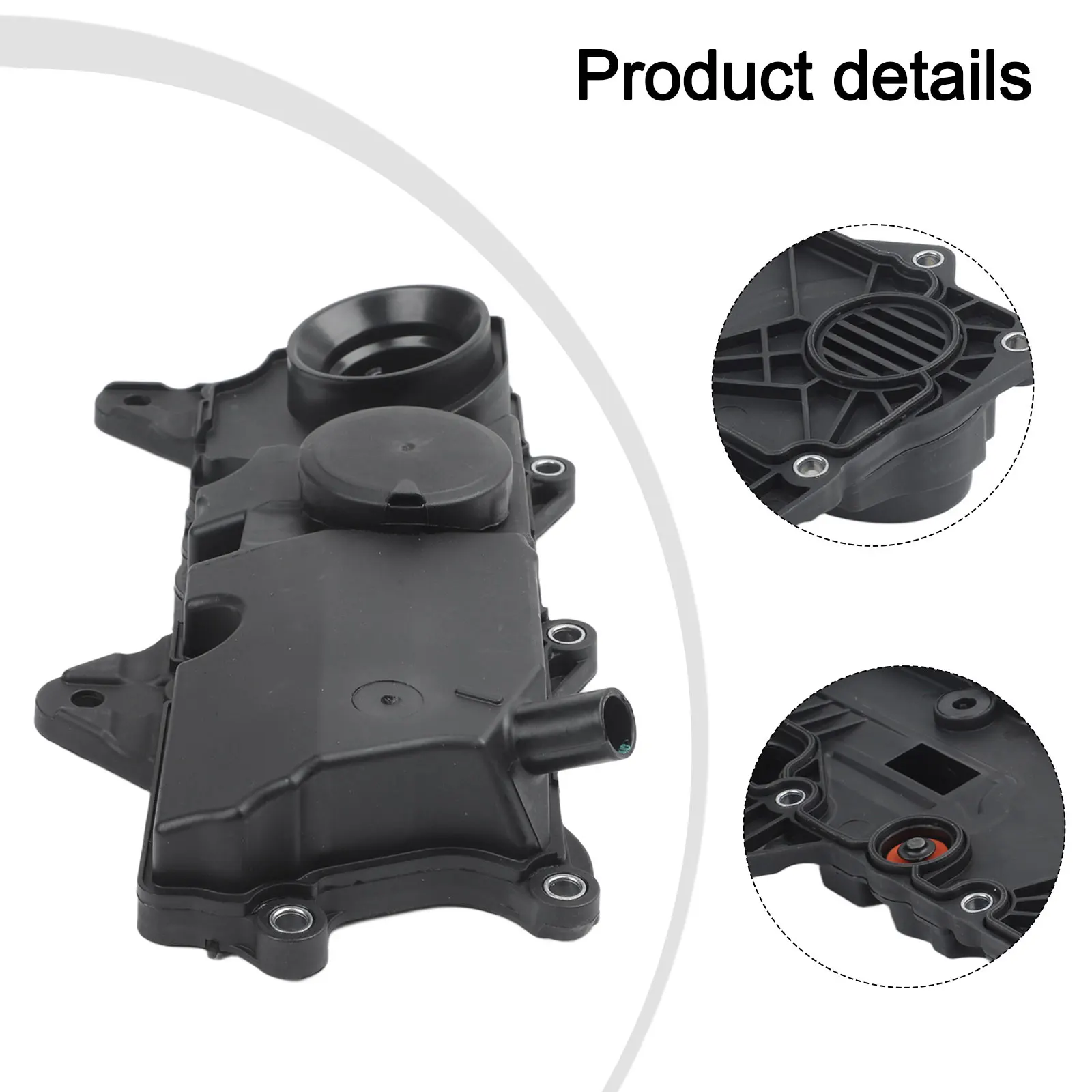PCV Oil Trap Valve Cover for Volvo Turbo 2 0L 4 Cylinder Engines Fits XC40 XC60 XC70 XC90 S60 S80 with OEM 31316184 32140004