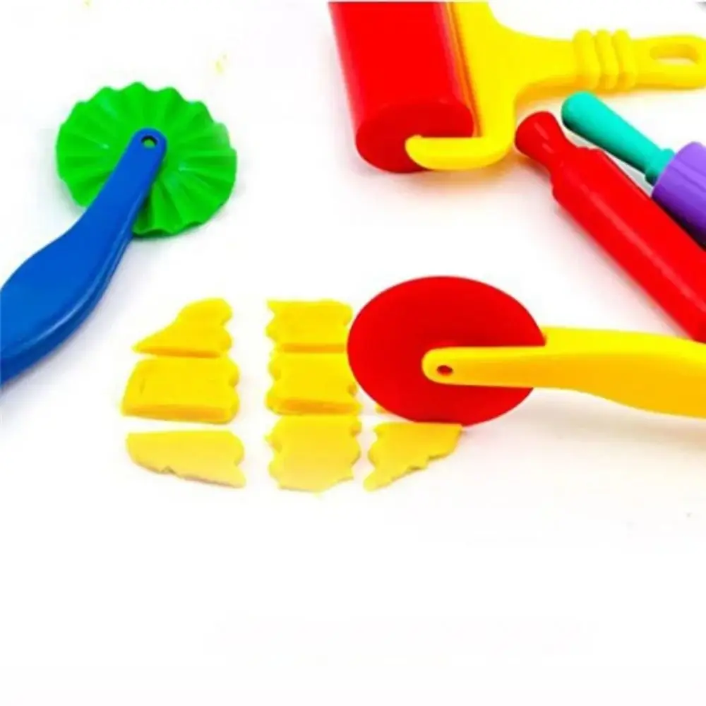 Plastic Playdough Model Tool Clay Tool Kit 3D Plasticine Tools Colorful Deluxe Set Playdough Set Clay Moulds Learning
