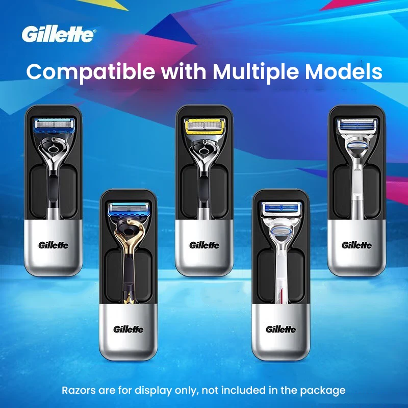 超希少　 1960　ヴィンテージ ジレット トラベル テック カミソリ ケース付 Gillette-カミソリ用ポータブルトラベルケース、男性用かみそり用の