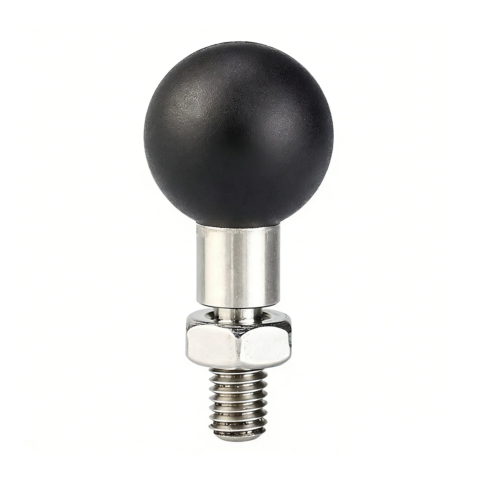 1Pcs Heavy Duty Ball Support Pedestal for Bike Motorbike Phone Came Holder Flexible Easy Install Rubber Coated Stainless Steel