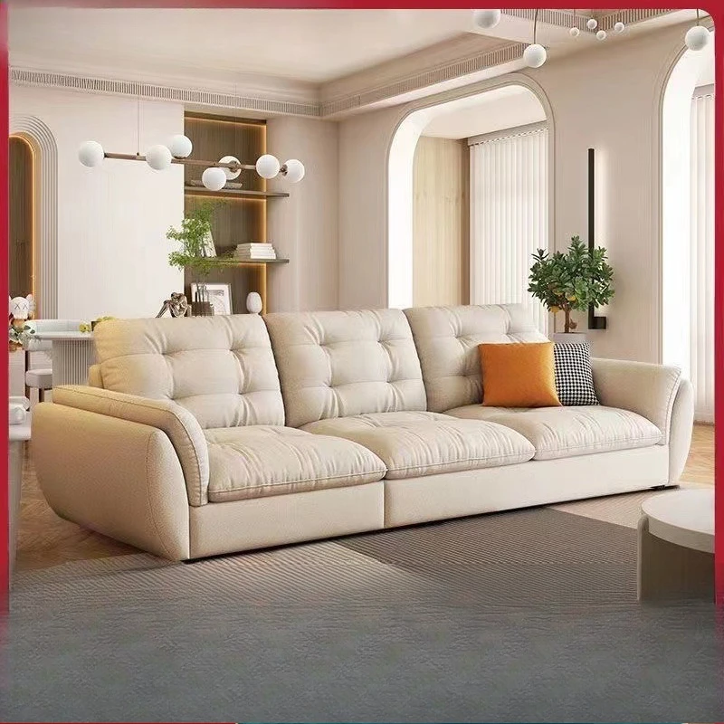 Light luxury  small apartment rental house removable and washable household cat claw fabric sofa combination